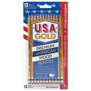Discover Write Dudes Gold Cedar Pencils, premium imported American wood pencils, available at Curat Cart. Perfect for quality writing.