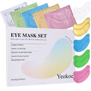 Yeokoe Under Eye Patches for Dark Circles, a premium import from Curat Cart, offers soothing effects with collagen and natural extracts.
