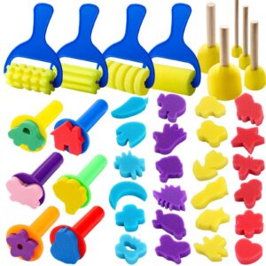 YGDZ Paint Sponges for Kids feature vibrant shapes and textures, perfect for creativity. Premium import available at Curat Cart.