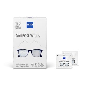 Premium imported ZEISS AntiFOG Wipes for gentle cleaning and fog prevention, available at Curat Cart.