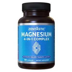 Discover the premium imported Zentastic Magnesium Complex, featuring 120 capsules for optimal health. Available at Curat Cart.
