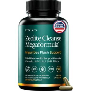Premium imported Zeolite Binder Detox capsules, a powerful detox solution for liver health, available at Curat Cart.