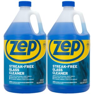 Zep Streak-Free Glass Cleaner, a premium imported solution for spotless shine on mirrors and glass surfaces. Available at Curat Cart.