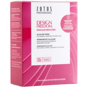 Zotos Design Freedom Regular Perm, a premium imported product for creating beautiful curls, available at Curat Cart.