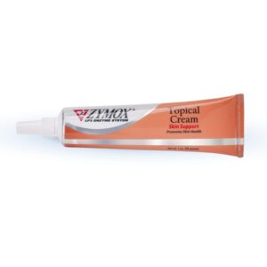 ZYMOX Topical Cream for pets, a premium imported solution promoting skin health. Available at Curat Cart.